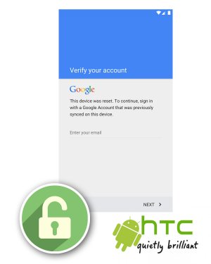 HTC FRP Unlock or Google Account Lock Removal